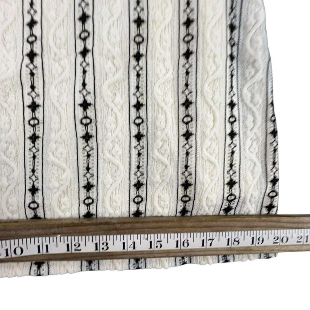 West of Melrose White Black Striped Lace Tie Waist Mini Dress NWT - Picture 13 of 15